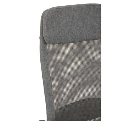 Grey Mesh and Fabric Home Office Chair | Brent