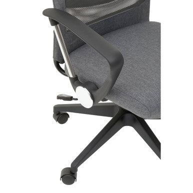 Grey Mesh and Fabric Home Office Chair | Brent