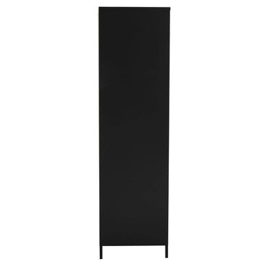 Academy Black Metal Two Door Locker Style Wardrobe
