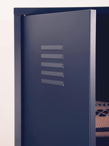 Academy Black Metal Two Door Locker Style Wardrobe