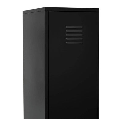 Academy Black Metal Two Door Locker Style Wardrobe