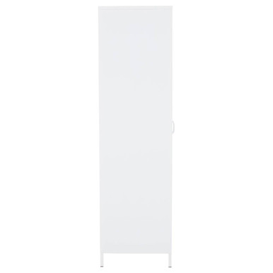 Academy White Metal Two Door Locker Style Wardrobe