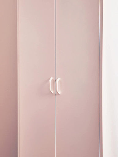 Academy White Metal Two Door Locker Style Wardrobe