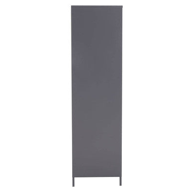 Academy Grey Metal Two Door Locker Style Wardrobe