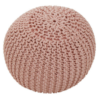 Kids Pink Cotton Pouffe