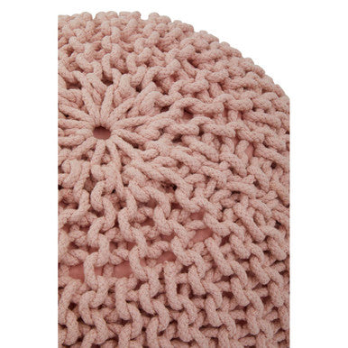 Kids Pink Cotton Pouffe