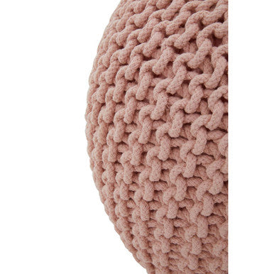 Kids Pink Cotton Pouffe