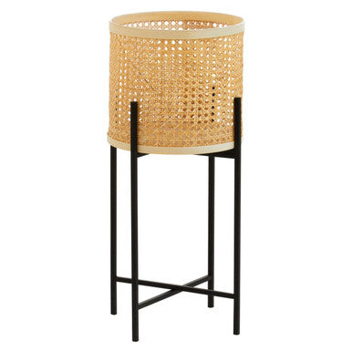 Large Rattan Planter with Metal Stand | Depok