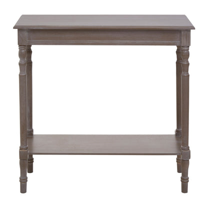 Heritage Natural Wash Wooden Console Table with Lower Shelf