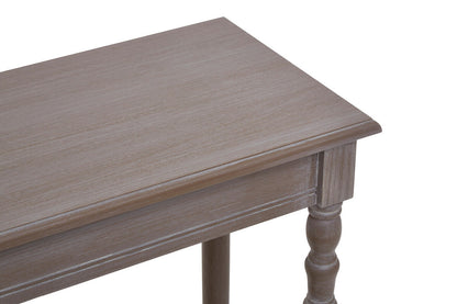 Heritage Natural Wash Wooden Console Table with Lower Shelf