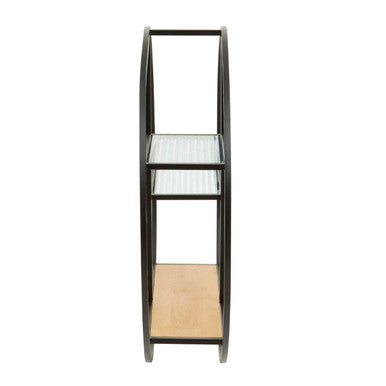 3 Tier Round Metal Wall Shelf | Mataram