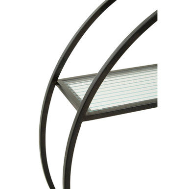 3 Tier Round Metal Wall Shelf | Mataram
