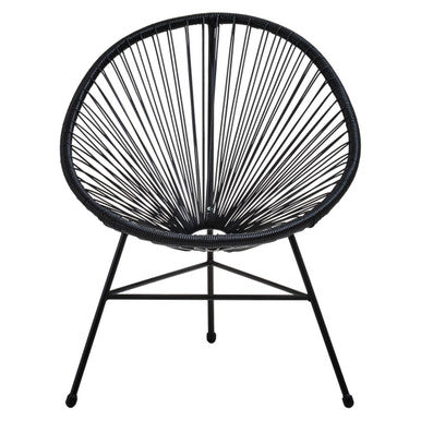 Black Rattan 3 Piece Patio Set | Miami