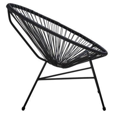 Black Rattan 3 Piece Patio Set | Miami
