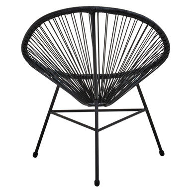 Black Rattan 3 Piece Patio Set | Miami