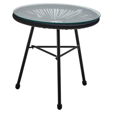 Black Rattan 3 Piece Patio Set | Miami