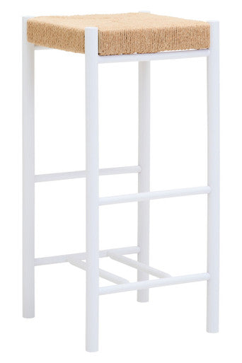 Natural Rope and White Bar Stool | Bandar