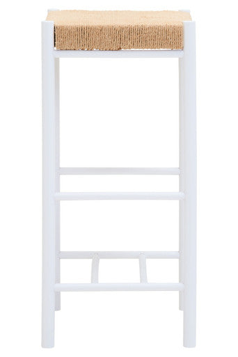 Natural Rope and White Bar Stool | Bandar