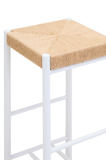 Natural Rope and White Bar Stool | Bandar