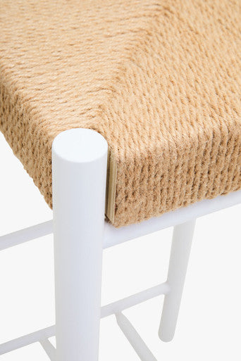 Natural Rope and White Bar Stool | Bandar