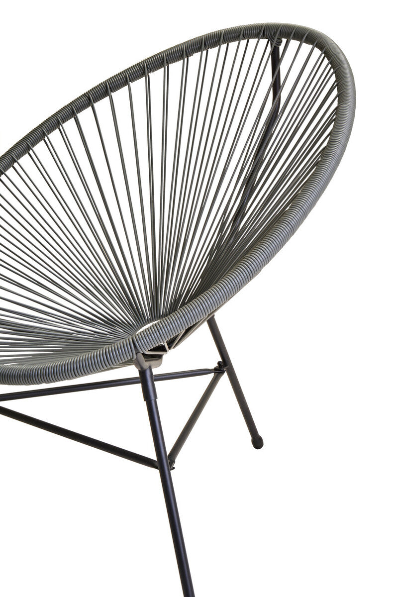 Grey 3 Piece Rattan Patio Set | Miami