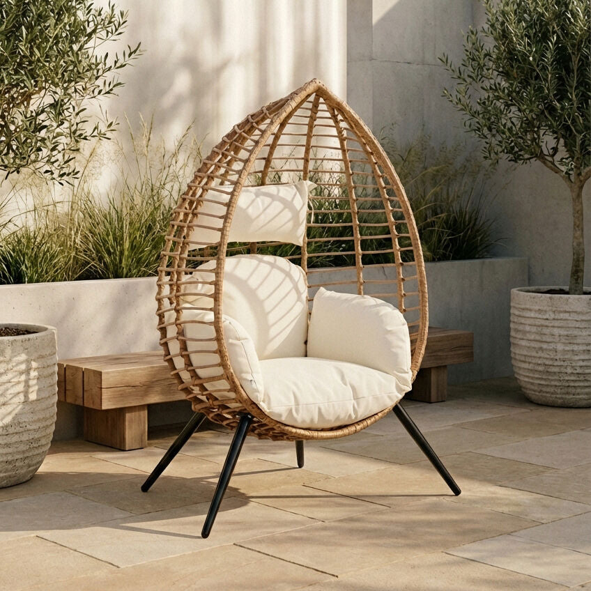 Natural Rattan Effect Chair | Goa
