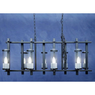 Iron and Glass Wide Pendant Light | Aspen