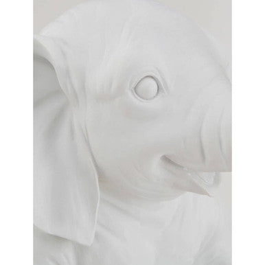 Boho White Elephant Table Lamp