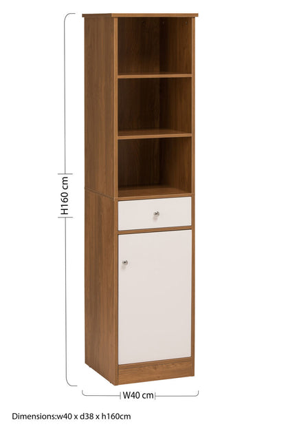 Oak Effect Floor Standing Cabinet | Vida