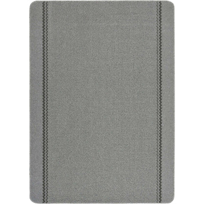 Washable Designer Bordered Grey Rug | 116G