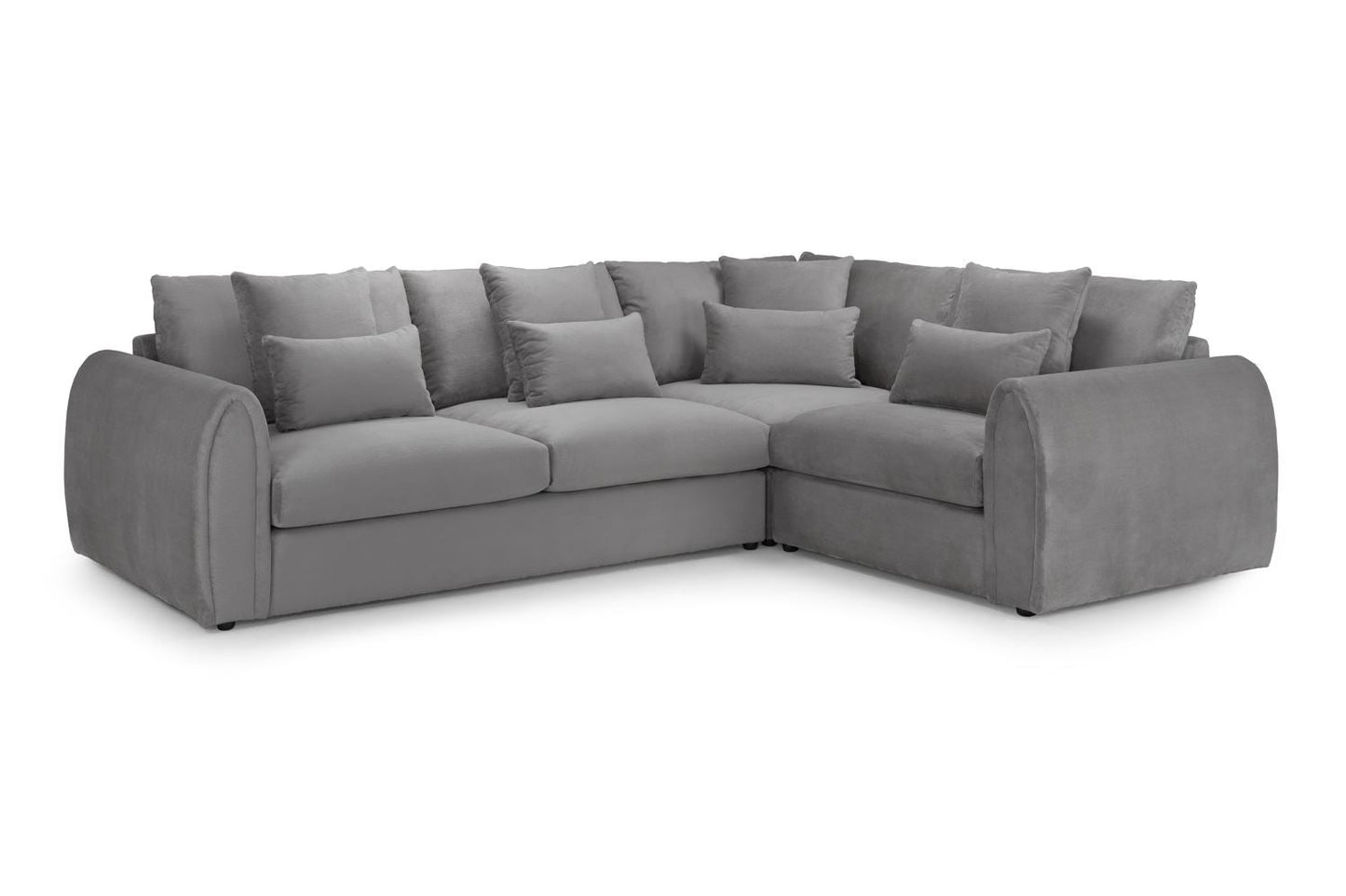 Mirabel Grey Fabric Right Hand L-Shape Corner Sofa