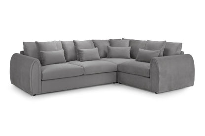 Mirabel Grey Fabric Right Hand L-Shape Corner Sofa