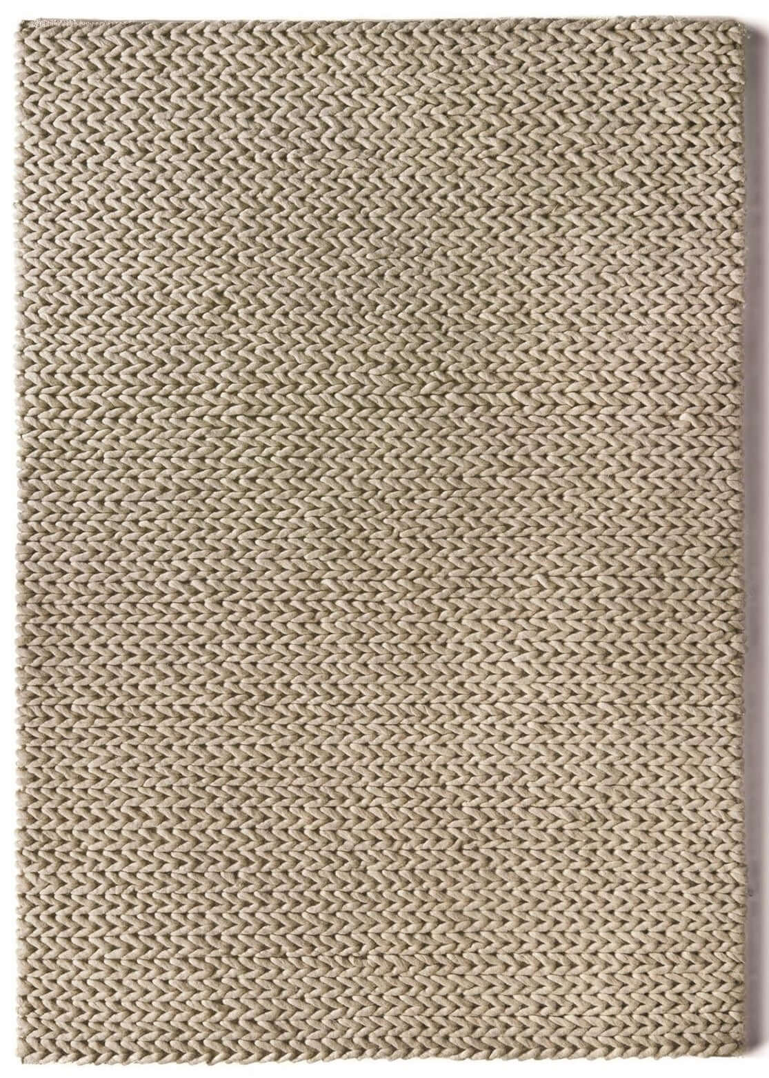 Fusion Oyster Braided Wool Rug