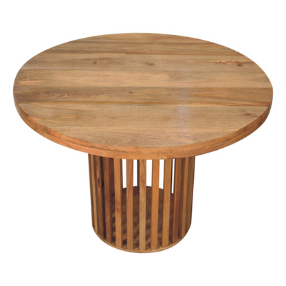 Artisan Furniture Solid Wood Ariella Round Dining Table, Beige
