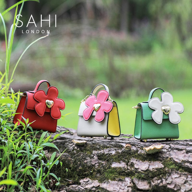 Sahi Little Flower Daisy Crossbody Leather Mini Bag