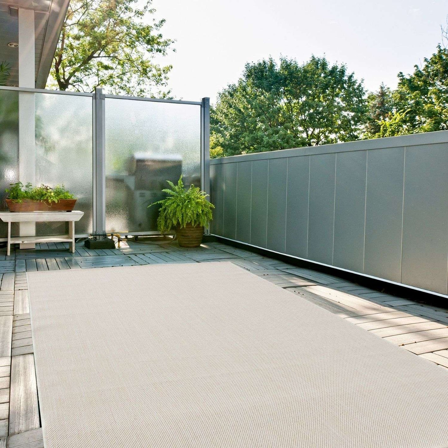 Ecology Outdoor Rug Cream | 500c