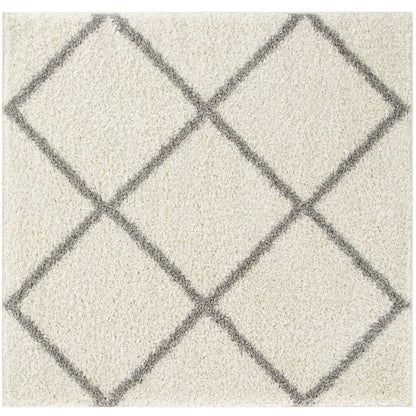 Moroccan Ivory Shaggy Rug | 500