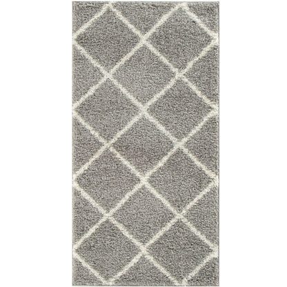 Moroccan Grey Shaggy Rug | 510