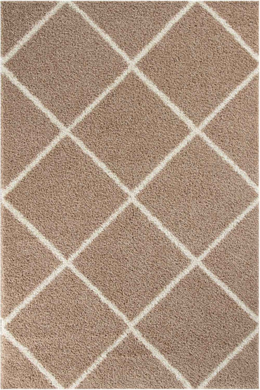 Moroccan Beige Shaggy Rug | 520