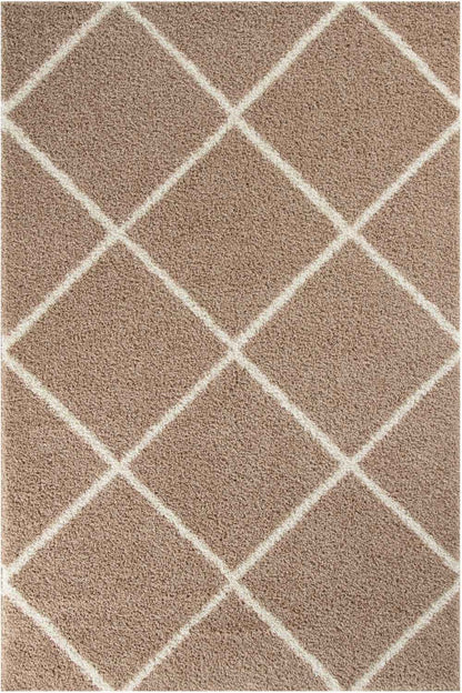 Moroccan Beige Shaggy Rug | 520