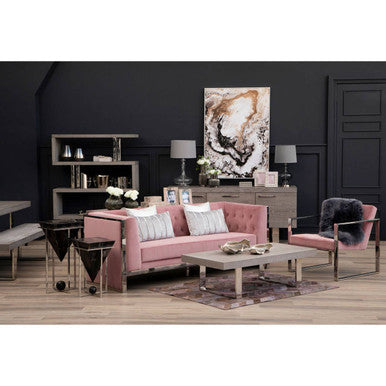 Grey Elm Wood 4 Tier Bookshelf | Ulmus