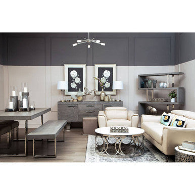 Grey Elm Wood 4 Tier Bookshelf | Ulmus