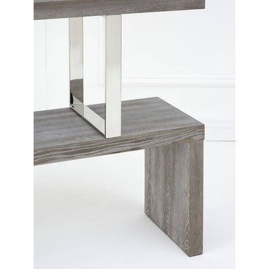 Grey Elm Wood 4 Tier Bookshelf | Ulmus