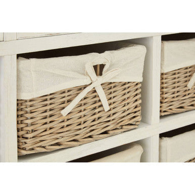 Storage Cabinet with 6 Willow Baskets | Hendra
