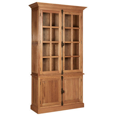 Natural Oak Wood Tall Cabinet | Lyon
