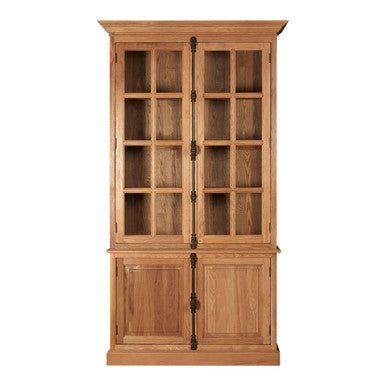 Natural Oak Wood Tall Cabinet | Lyon