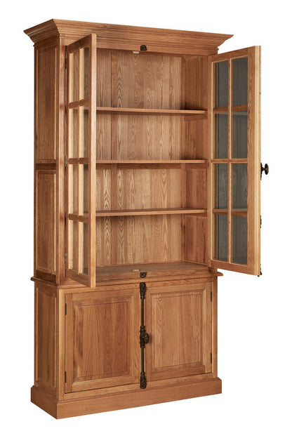 Natural Oak Wood Tall Cabinet | Lyon