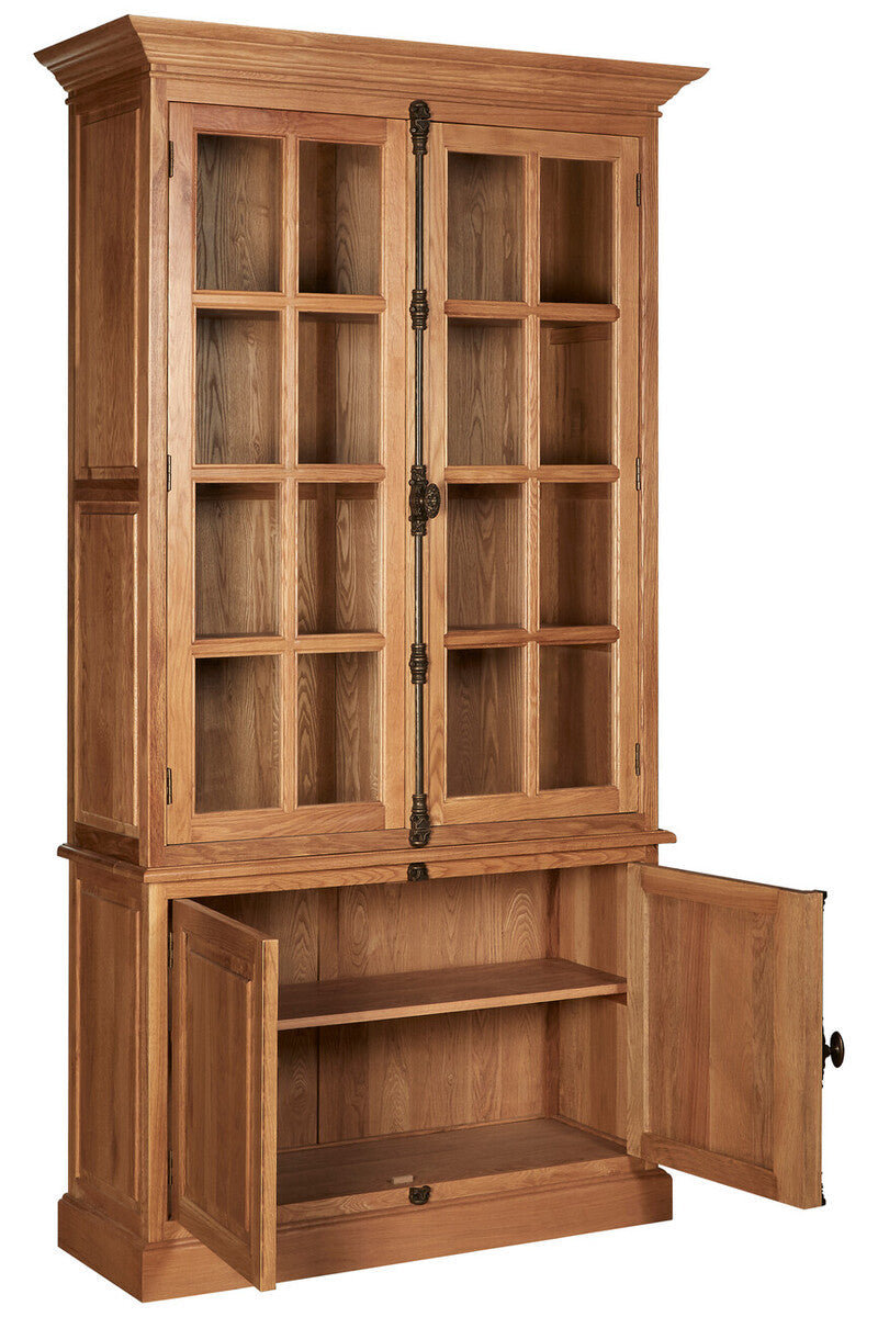 Natural Oak Wood Tall Cabinet | Lyon