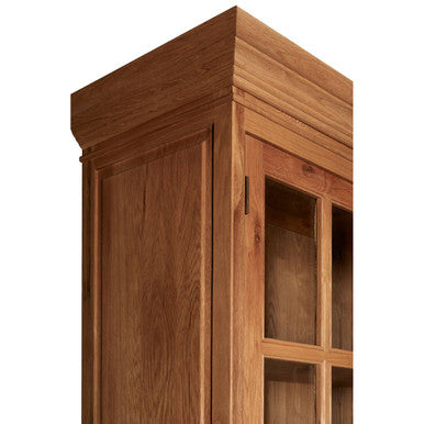 Natural Oak Wood Tall Cabinet | Lyon