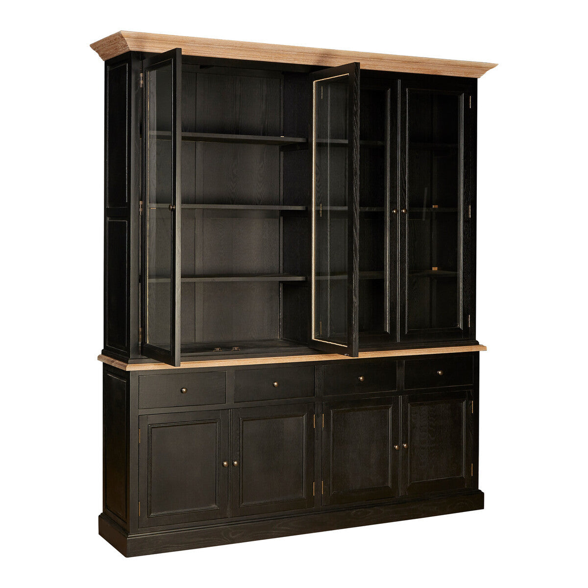 Black Oak Wood Large Cabinet | Lyon